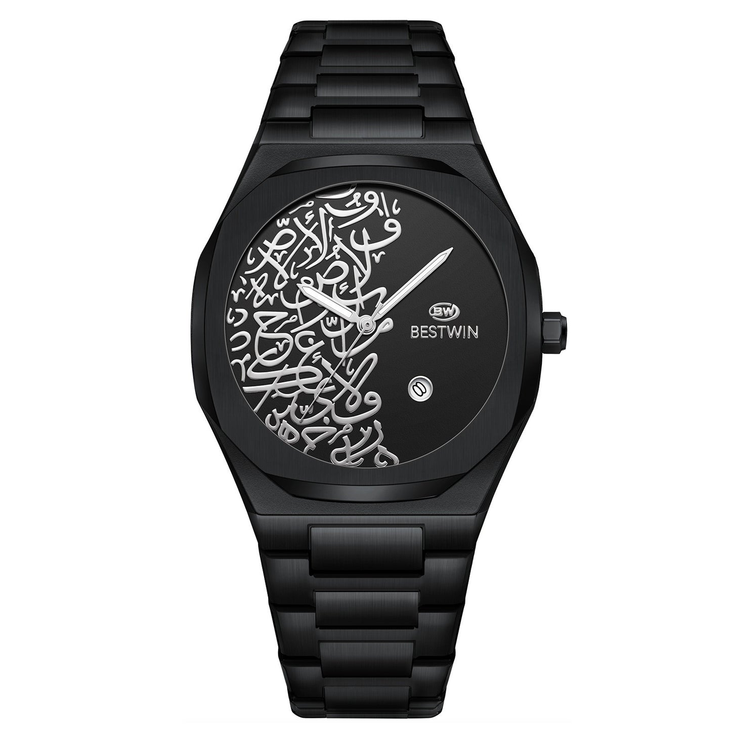 Quartz Mens Watch With A Marble Pattern