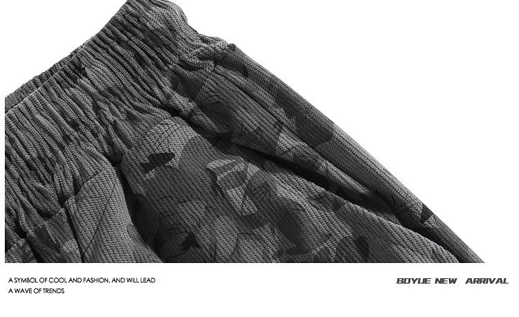 Printed Camo Casual Pants For Boys