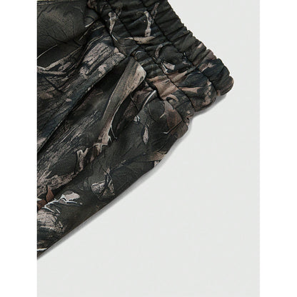 New Stylish Casual Pants With A Branch-pattern Print