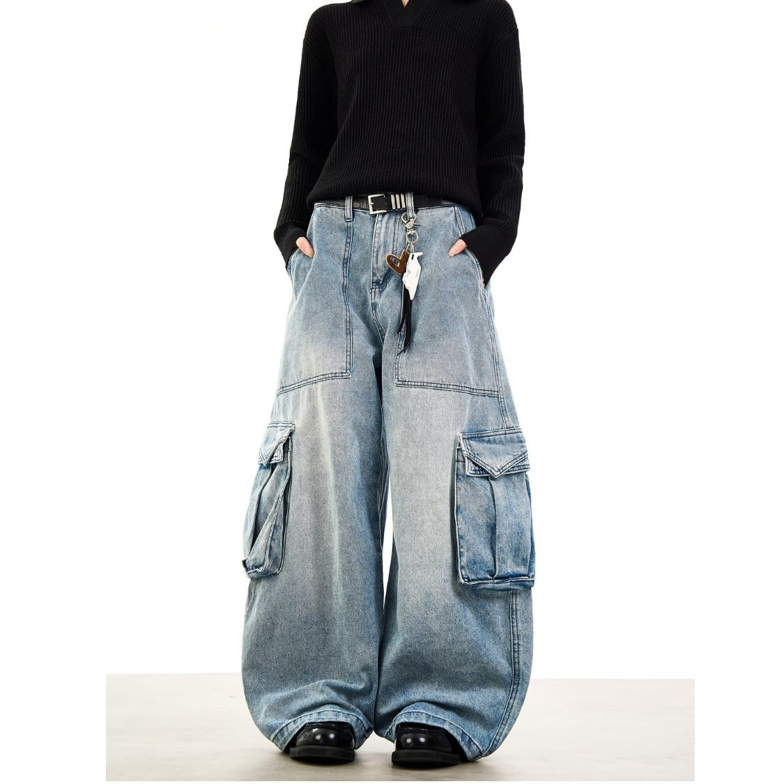 Ruggedly Cool Vintage Workwear Denim Jeans