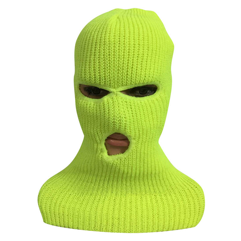 Windproof and warm riding hood in winter