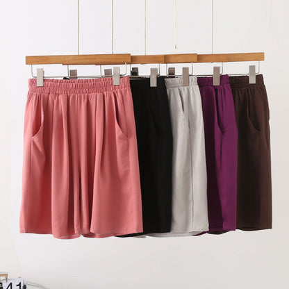 Loose-fitting, Plus-size Cotton Twill Shorts With Pockets