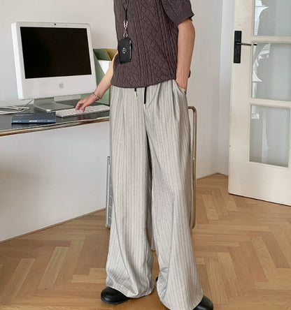 Mens Casual Striped Dress Pants