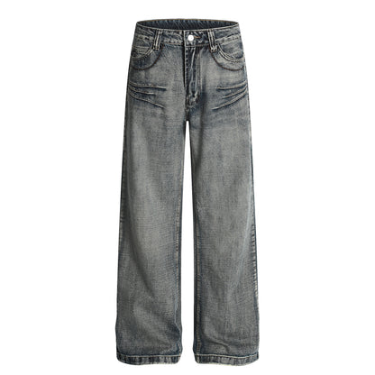 New Straight-leg Relaxed-fit Casual Denim Jeans