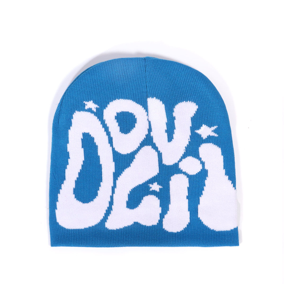 Outdoor Retro Sports Star Letter Jacquard Knitted Hat