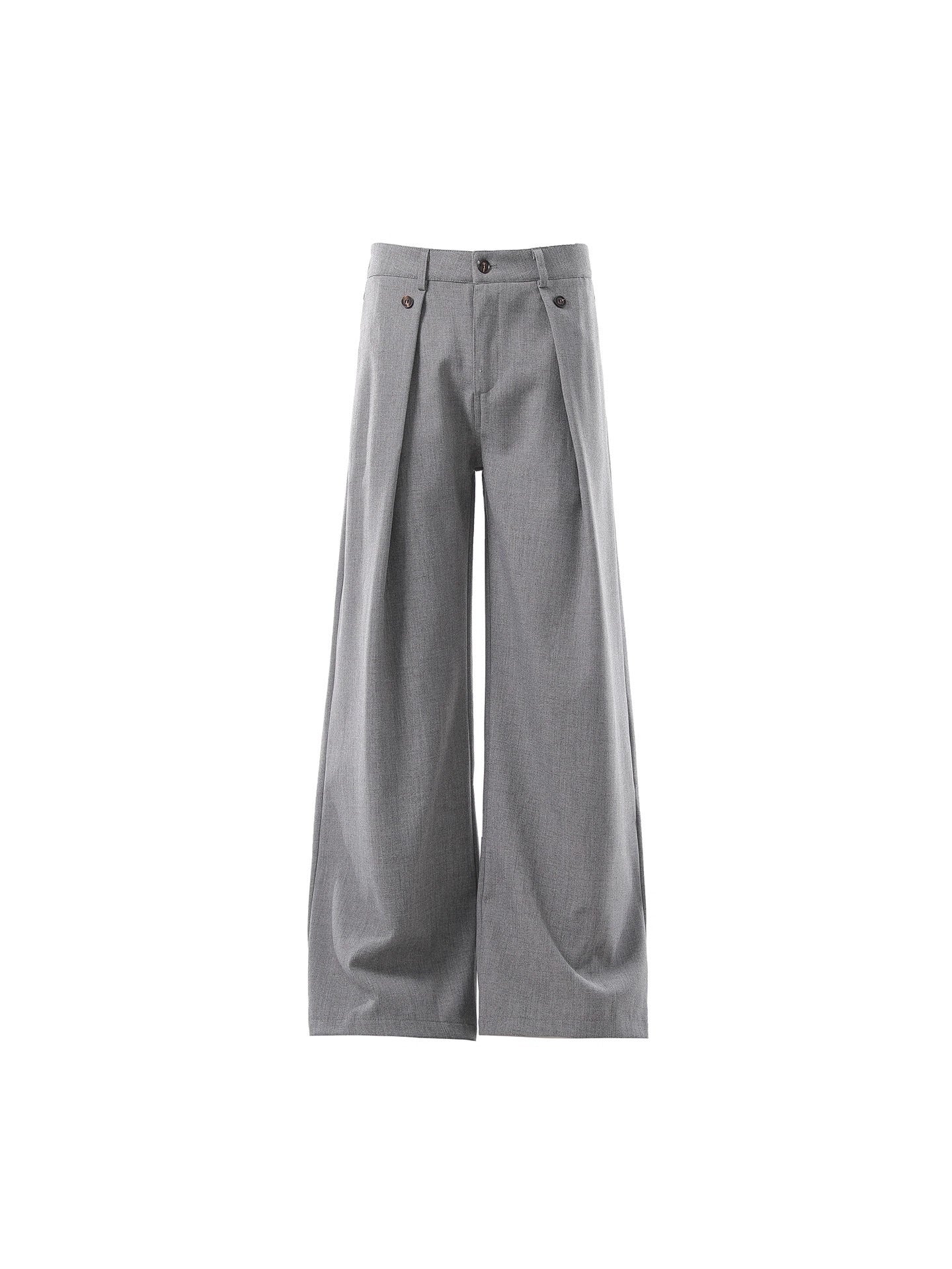 American-style Vintage Relaxed-fit Straight-leg Draping Casual Trousers
