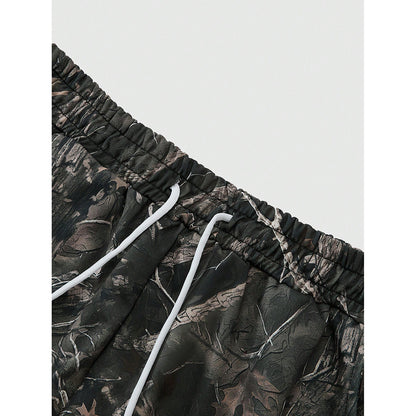 New Stylish Casual Pants With A Branch-pattern Print