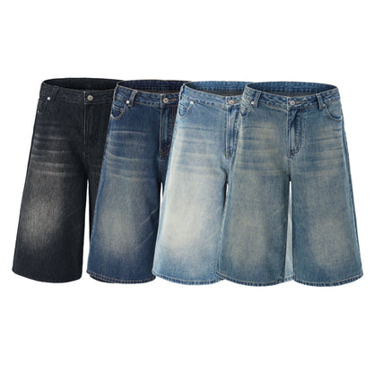 Summer Men And Women Loose Straight Shorts