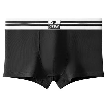 New Men's Underwear Pure Color Cotton Mid-waist Underwear