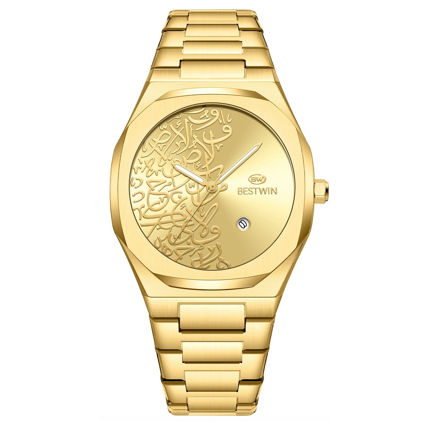 Quartz Mens Watch With A Marble Pattern