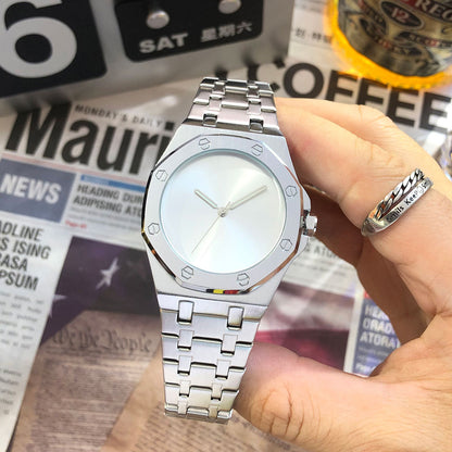 Simple  Smooth-surface  Octagonal   Waterproof Quartz Mens Watch