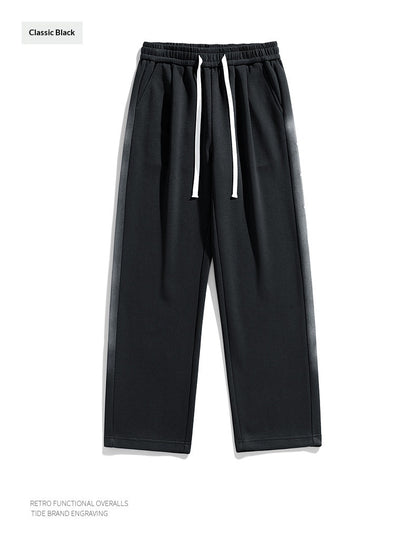 Mens Trendy Japanese-style Loose Straight-leg Pants