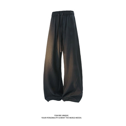 Mens Casual Pants Solid-color Straight-leg Loose Sweatpants