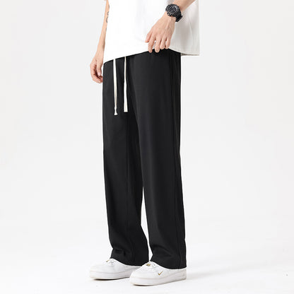Mens Casual Loose-fitting Cropped Jogger Pants