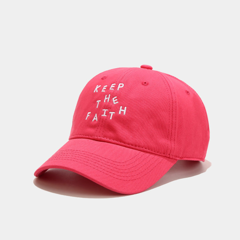 Men's Simplicity Small Letter Embroidered Baseball Cap