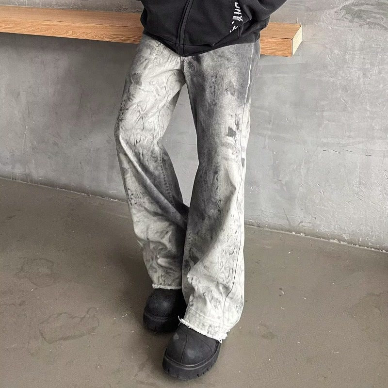 Niche Relaxed-fit Hip-hop Wide-leg Straight Pants