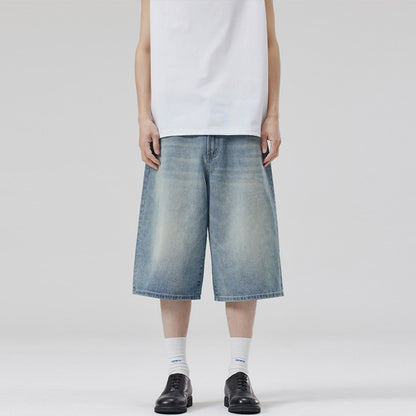 Summer Men And Women Loose Straight Shorts