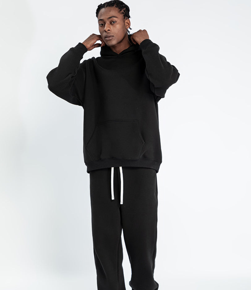 Plush Loose Sweater Suit For Men