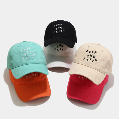 Men's Simplicity Small Letter Embroidered Baseball Cap