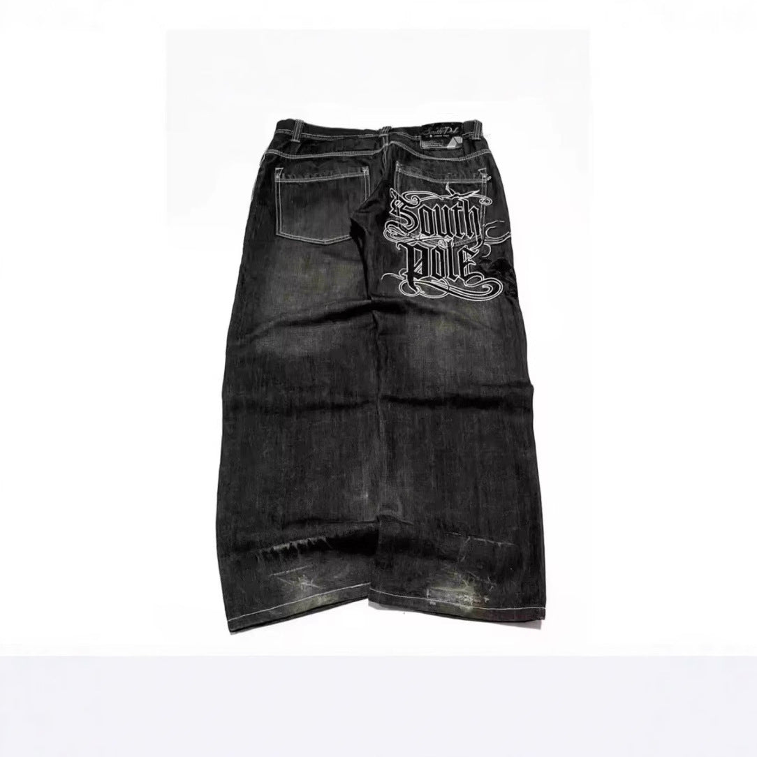 Retro Loose-fit Versatile Fashionable Wide-leg Pants With A Chic Print