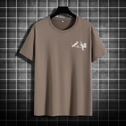 Retro Loose-fit Short-sleeve Printed T-shirt