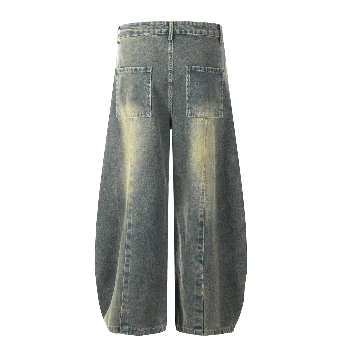 Retro Distressed Machete Jeans Loose-fitting Casual Trousers
