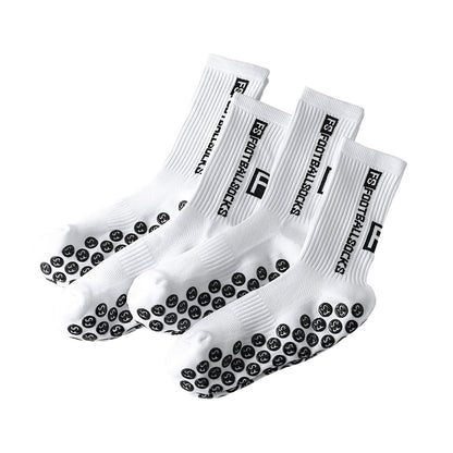 Mens Sports Socks With Nylon Dot Adhesive For Anti-slip Grip
