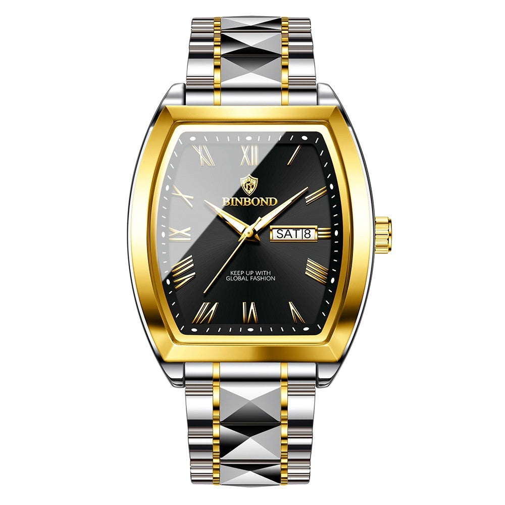 Men's Dual Calendar Luminous Quartz Watch