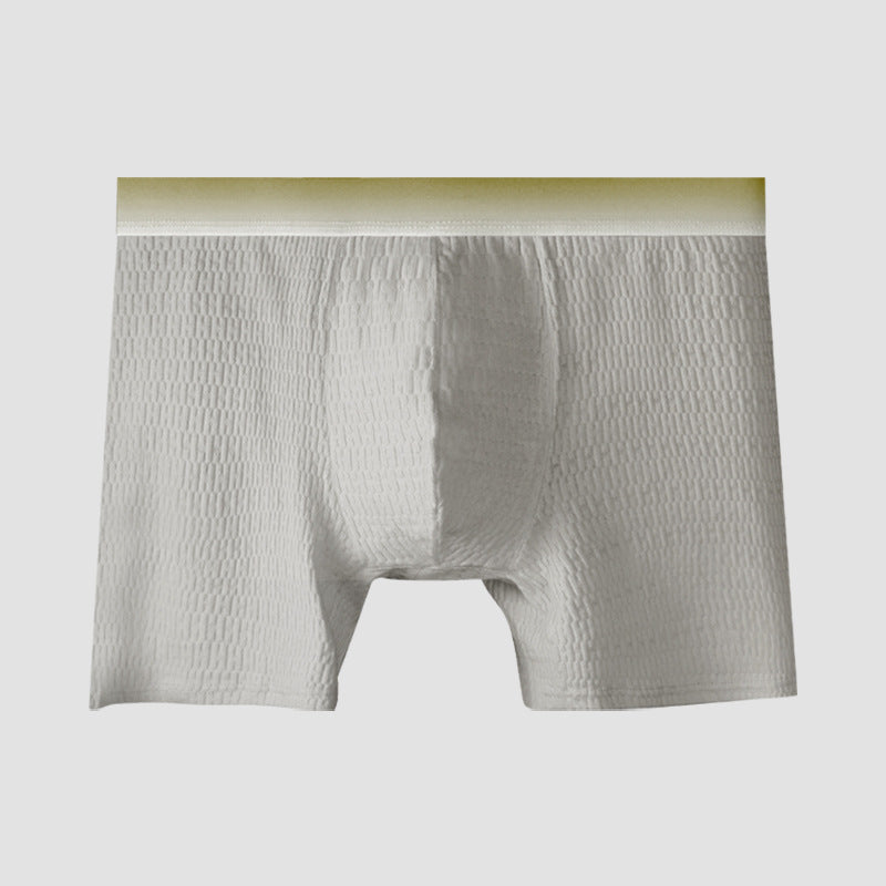 Men's Anti-chafing Antibacterial Boxer Briefs Summer Thin Extended Large Size Comfortable
