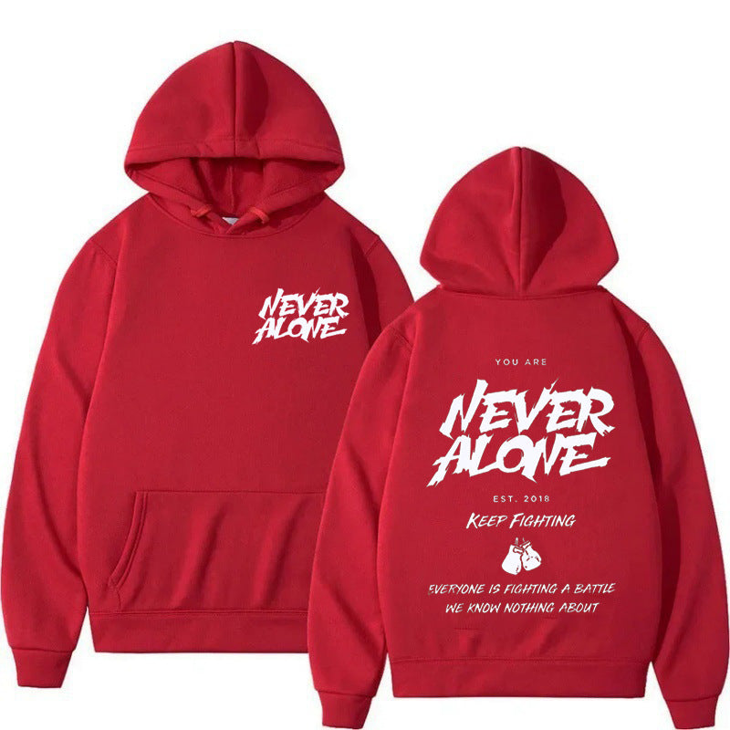 Unisex Casual Fashion Hoodie With Pocket Print