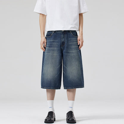 Summer Men And Women Loose Straight Shorts