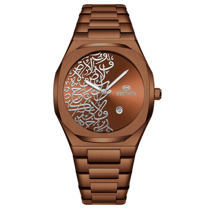 Quartz Mens Watch With A Marble Pattern