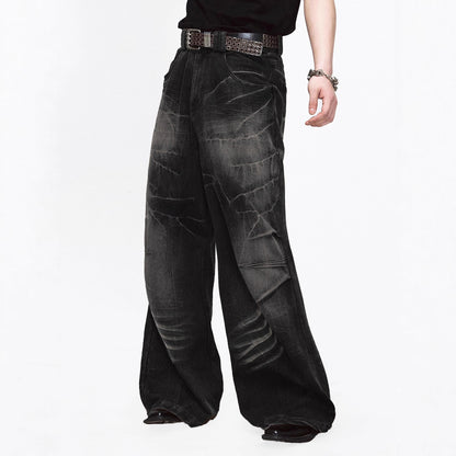 Cracked Flared Pants For Men And Women