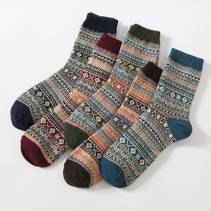 Men's Casual Thickened Thermal Wool Socks