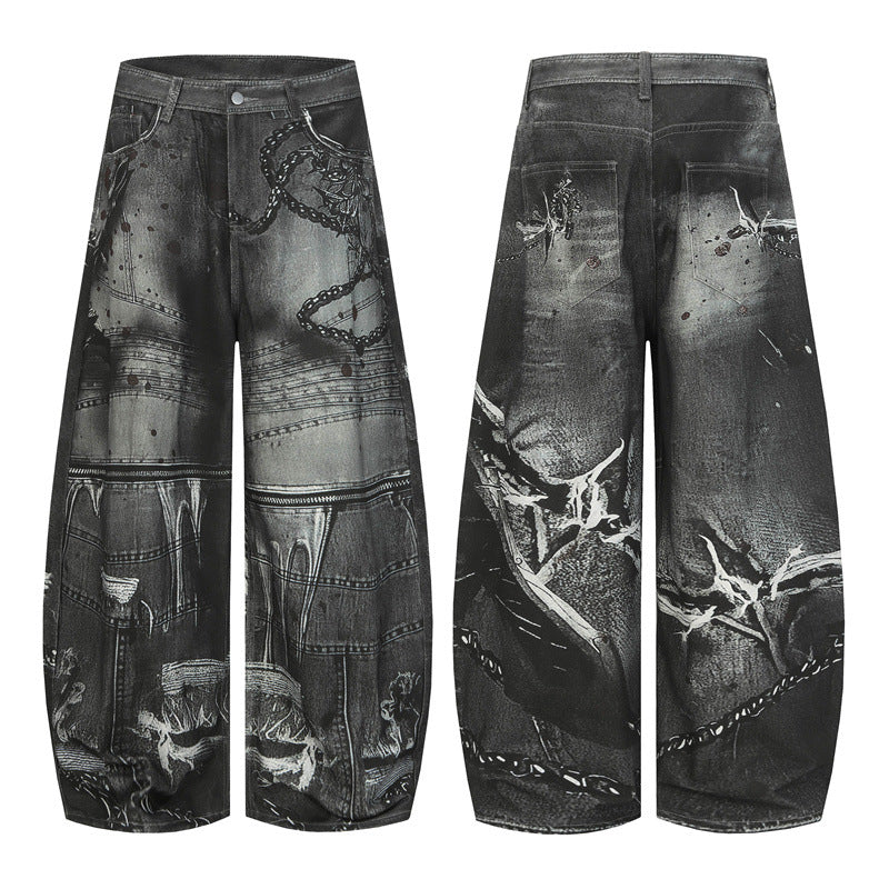 Designing Distressed Post-apocalyptic-style Denim