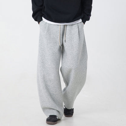 Mens Casual Straight-leg Loose Long Pants