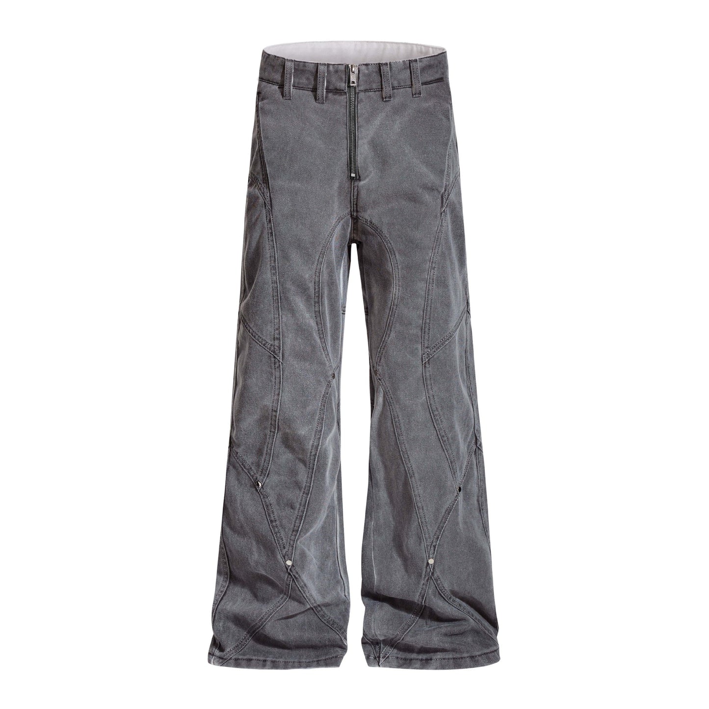 Retro Design-forward Flared Jeans With A Patchwork Look