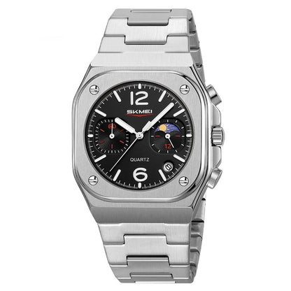 Mens Casual Waterproof Multifunctional Business Quartz Watch