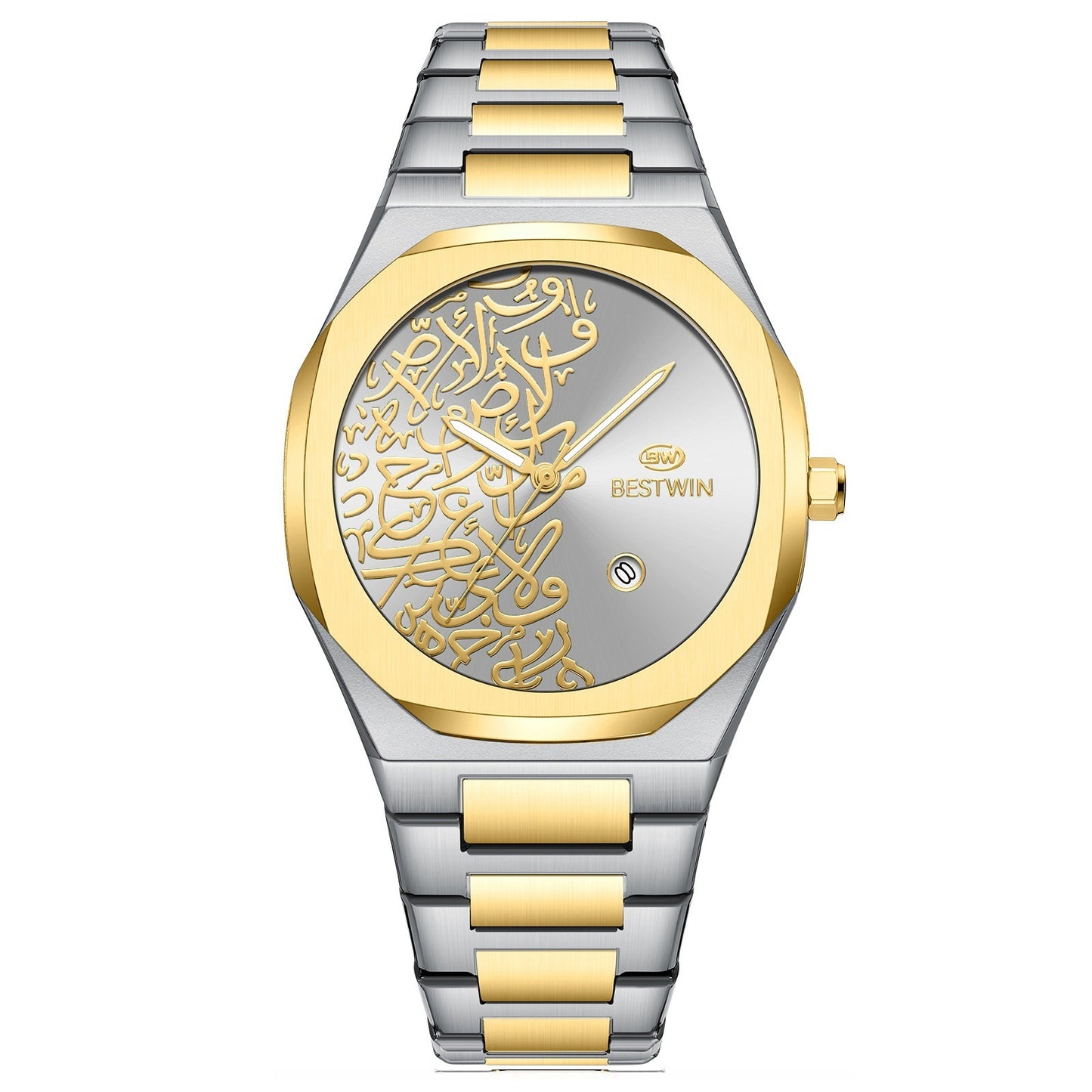 Quartz Mens Watch With A Marble Pattern