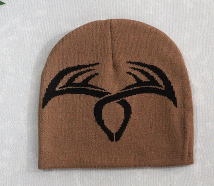 Cross-border Hot Selling New Knitted Hat Antlers Woolen Cap