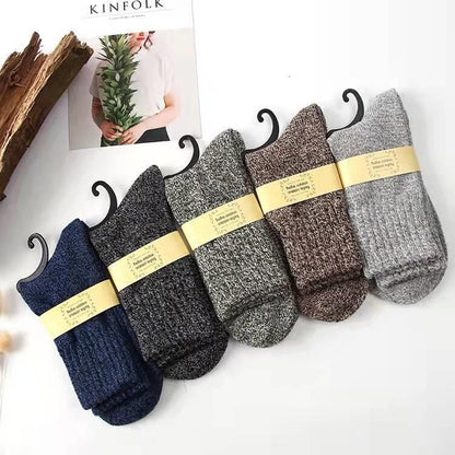 Autumn And Winter Men's Double-thread Rabbit Fur Socks