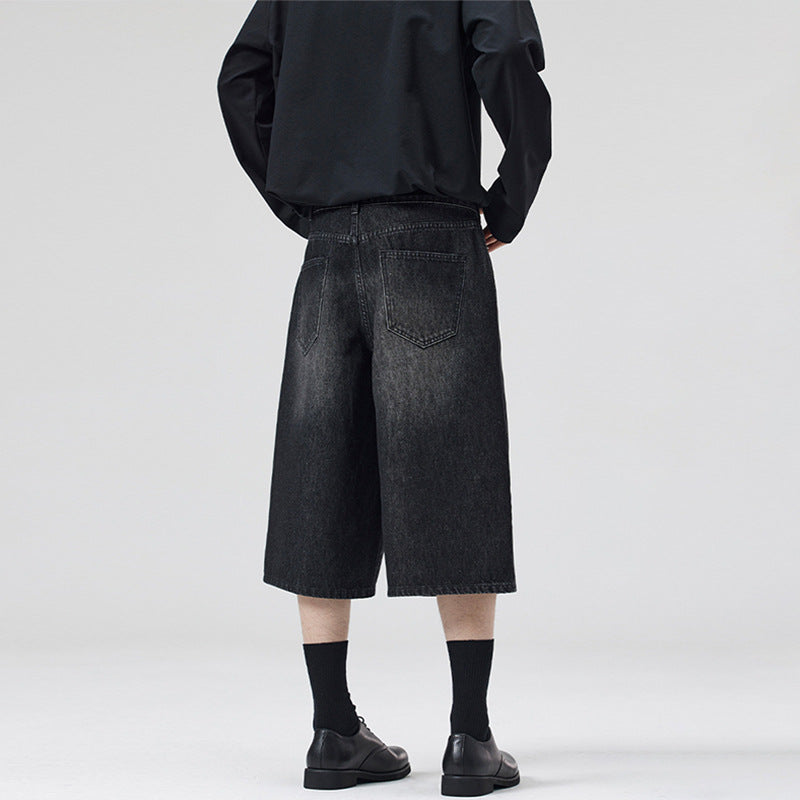 Summer Men And Women Loose Straight Shorts
