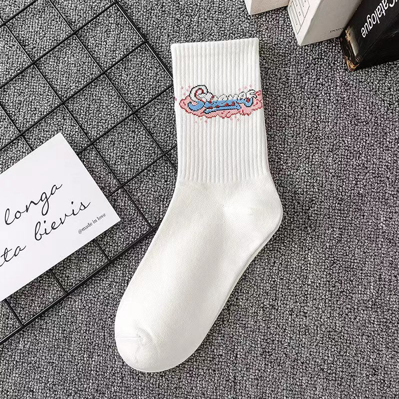 Cotton Fall Winter Men Basketball Long Socks