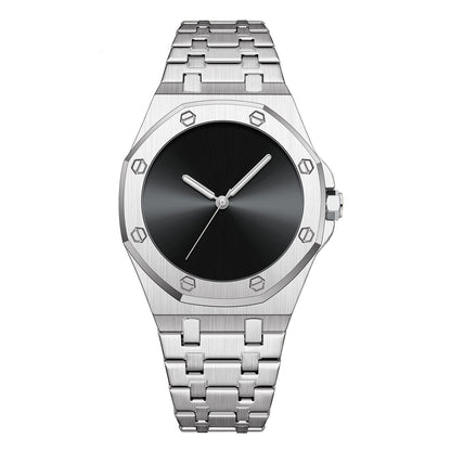 Simple  Smooth-surface  Octagonal   Waterproof Quartz Mens Watch