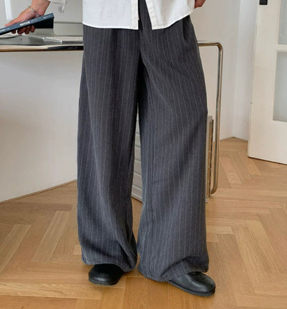 Mens Casual Striped Dress Pants