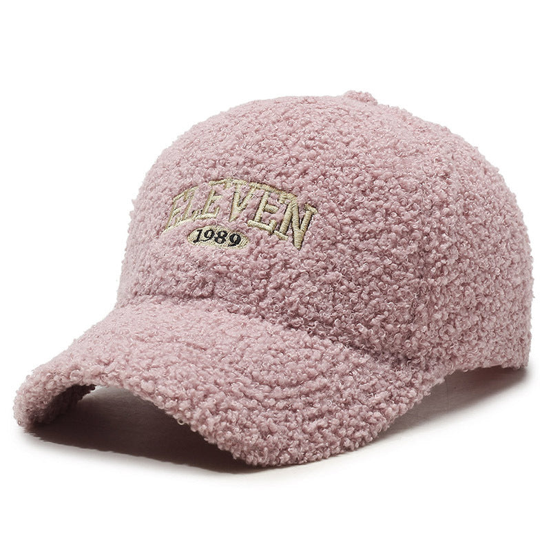 Winter Lambskin Thickened Warm Baseball Cap